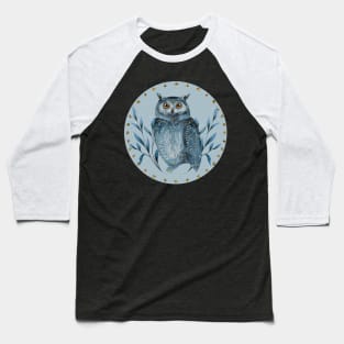 Scandinavian Owl Baseball T-Shirt